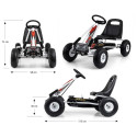 Thor pedaalidega gokart, valge