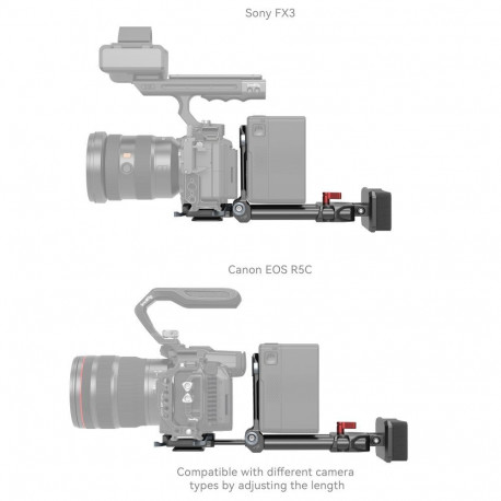 Camera Battery Mounting System - SmallRig 4063 V Mount Battery Mounting System, Tool-Less Installati