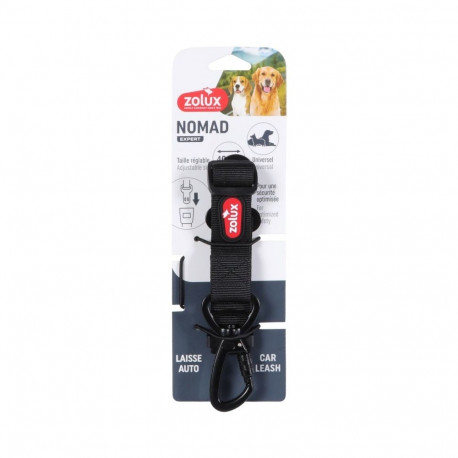 Pet Safety Belt - ZOLUX Nomad Expert Dog Car Safety Belt 40-60 cm Black