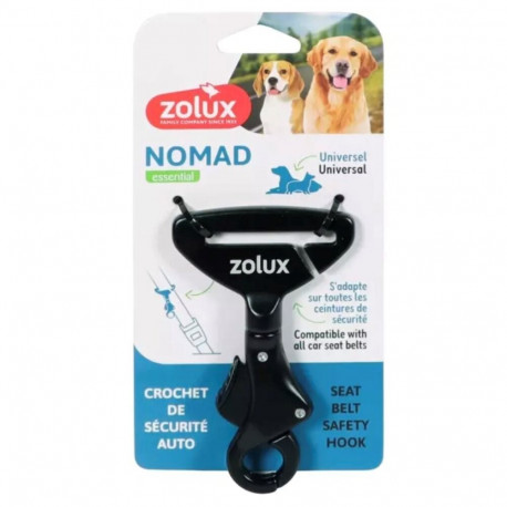 Pet Travel Accessory - ZOLUX Nomad Dog Seat Belt Safety Clip, Durable Aluminium