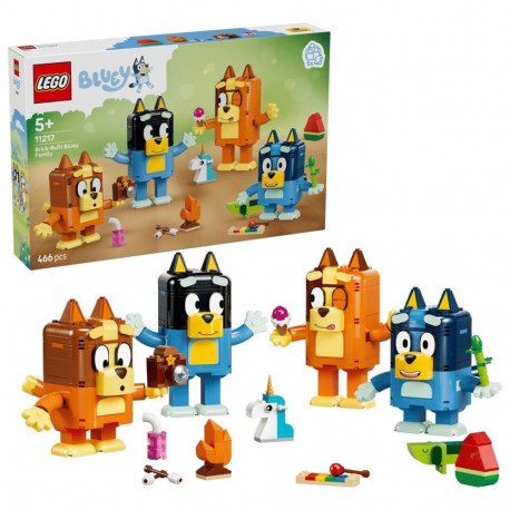 Toy Building Set - LEGO BLUEY 11217 Brick-Built Bluey Family 466 Pieces