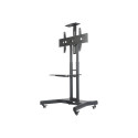 NEOMOUNTS Monitor/TV Mobile Floorstand 32inch-75inch 45kg VESA600x400 Height Adjust 103-153cm public