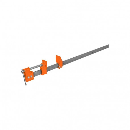 Truper flat bar clamp, length 112cm, max opening 91cm, throat depth 600mm (6pcs)