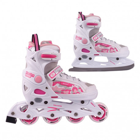Łyżworolki Mico Princess 2w1 PW-126B-8