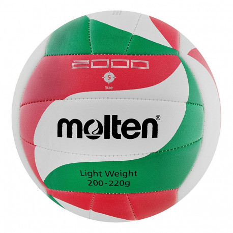 Molten võrkpall V5M2000 Light, valge-punane-roheline