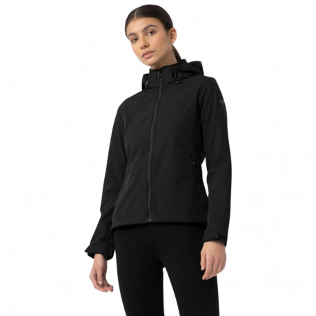 4F naiste softshell-jakk H4Z22 SFD001 20S, must