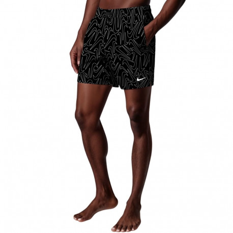 Nike ujumispüksid NESSG572 001 Breaker Tossed Swoos 5" Volley M, must