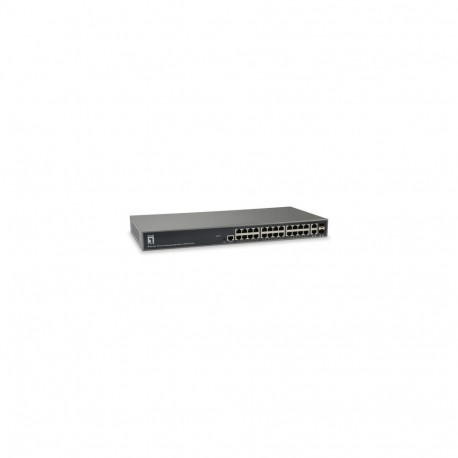 LevelOne TURING 26-Port L3 Lite Managed Gigabit Switch, 2 x SFP/RJ45 Combo
