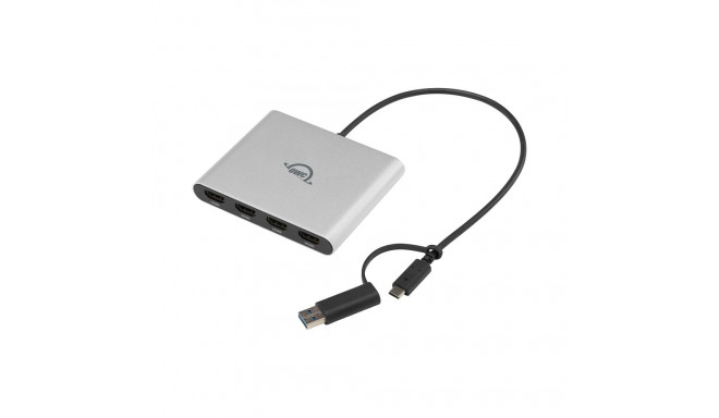 OWC kuvaadapter USB-C nelja HDMI-pordiga 4K DisplayLink