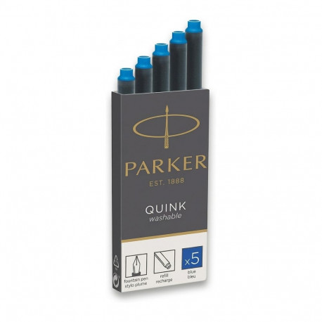 Parker tintkassetid Quink 1x5 välja pestavad, kuningassinised