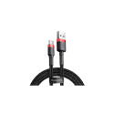 Baseus Type-C Cafule Cable 3A 1m Red + Black (CATKLF-B91)