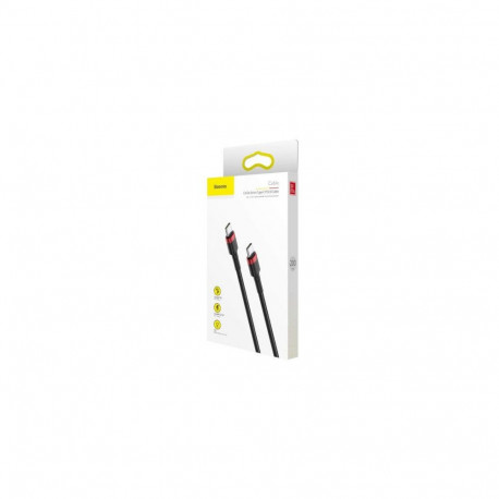 Baseus Type-C - Type-C cable Cafule PD2.0 60W Flash charging (20V 3A) 1m Black/Gray (CATKLF-H91)