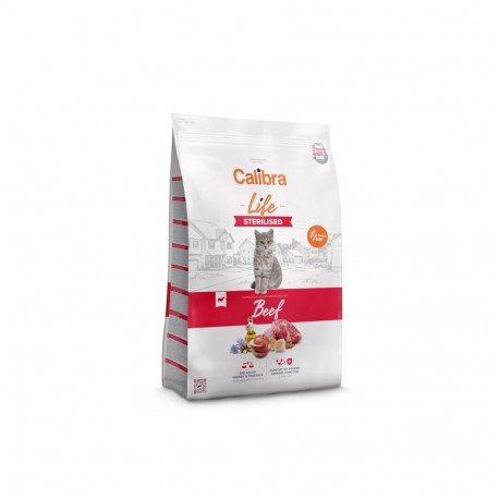 Calibra Life Sterilised Beef cat food 1.5 kg