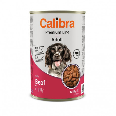 Calibra Premium Beef canned food for dogs 1240g