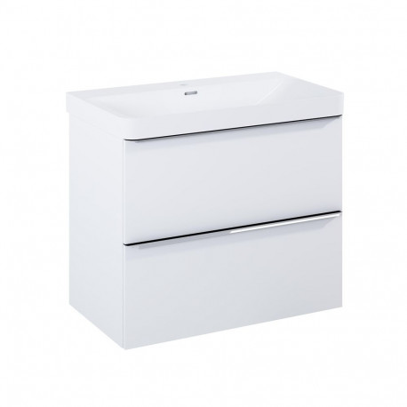 "cab+washbas komplekt soft masterjero 80 valge"