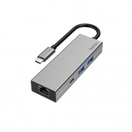 Adap. Hama USB-C pistik -> 2xUSB-A/USB-C/LAN