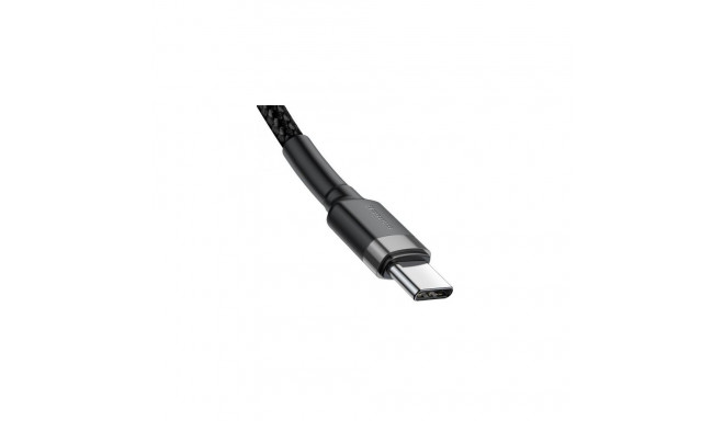 USB Cable - Baseus Cafule 1m, Black/grey
