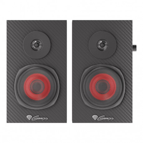 Speaker - NATEC GENESIS Helium 200 20 W 2.0 Channel Wired Black, Red