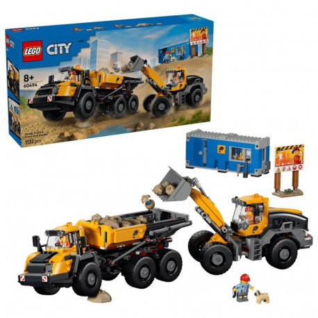 Constructor - LEGO CITY 60494 Dump Truck And Front End Loader, 1132 Pieces, 3 Minifigures