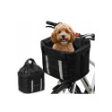 Wozinsky fabric bicycle basket large - black