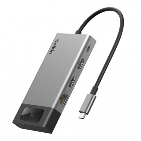 Belkin USB-C-jaotur INC027hqSGY 8-ühes kahele ekraanile