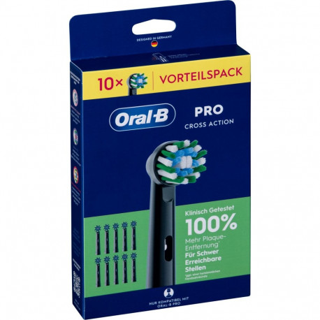 Oral-B Toothbrush Heads black Pro CrossAction 10pcs