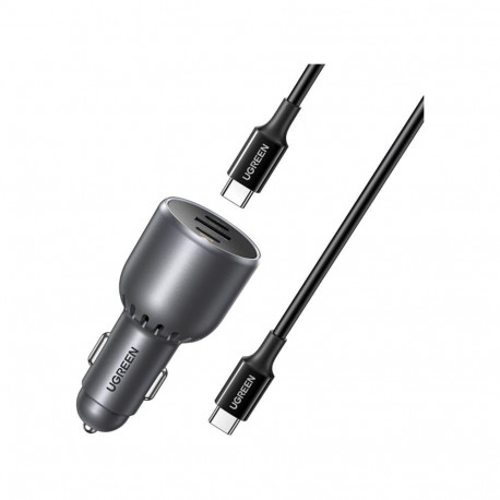 UGREEN EC705 car charger  USB + 2x USB-C  130W + 1m 5A cable