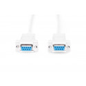 Connection cable RS232 null-modem type DSUB9 / DSUB9 Z / z beige 1,8m