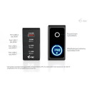 Charger 140W Intelligent Multiport USB 3xUSB-C 1xUSB-A LCD 150 cm