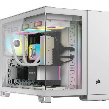 Corsair microtornikorpus 2500X RGB-valgustus, valge