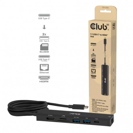 CLUB3D jaotur 7-1 USB-C HDMI