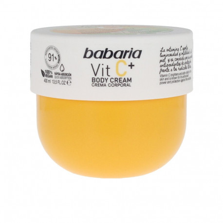 BABARIA VITAMIN C+ body cream 100% vegan 400 ml