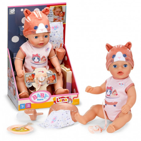 BABY BORN doll Lena in Cat outfit, 36 cm