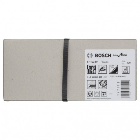 Säbelsägeblatt S 1122 BF Flexible for Metal, 100 Stück (Länge 225mm)