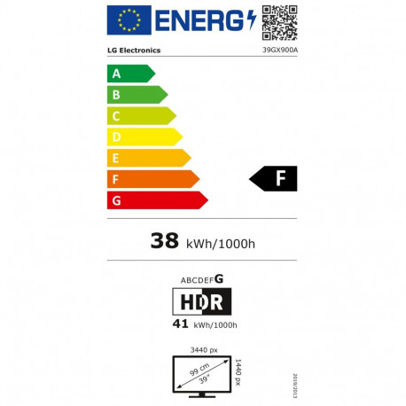 UltraGear OLED 39GX900A-B (99.1 cm (39 Zoll), schwarz, WQHD, Curved, VRR, HDR10, 240Hz Panel)