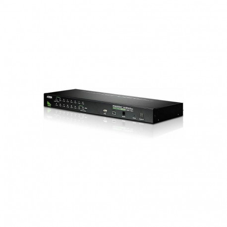 "DATA KVM 1U Rackmount Switch 16-Port USB - PS/2 VGA KVM Switch with USB Peripheral port ATEN"