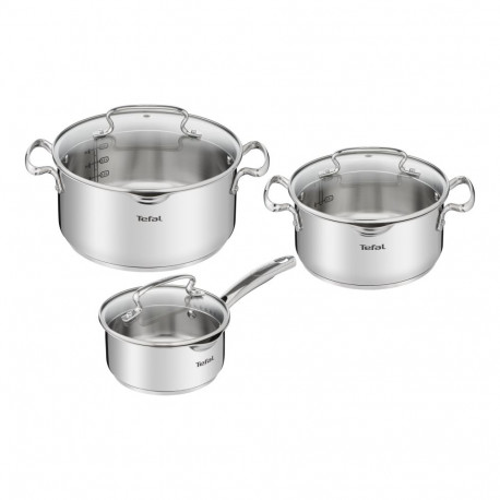 TEFAL | Cookware set | G719S674 Duetto+ | Stainless steel | Dishwasher proof | Lid included | Stainl