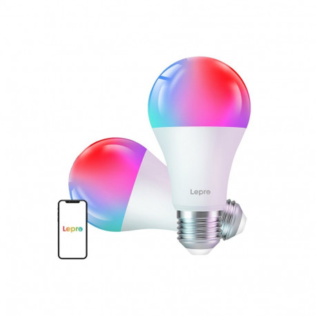 LEPRO B2-2 E27 Wi-Fi LED Bulb, 1100 lm, 2-pack