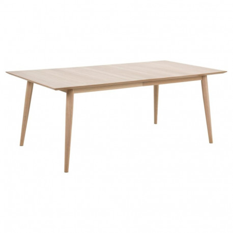 Söögilaud CENTURY 200x100 cm laiendatav, valge pigmenteeritud tamm