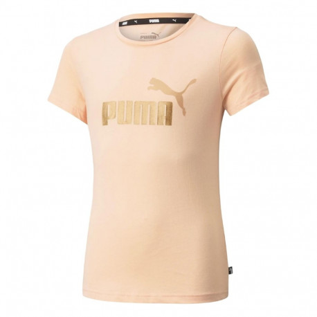 Puma laste t-särk ESS+ Logo Tee 587041 91, virsikukarva