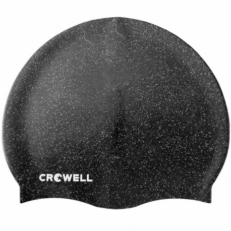 Crowell ujumismüts Recycling Pearl silikoonist, must