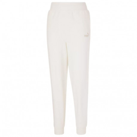 Puma naiste püksid 670007 99 ESS+ Embroidery kõrge vöökohaga FL, kreemikas