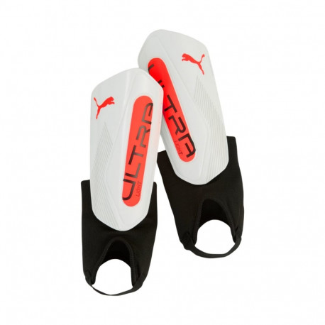 Puma jalgpalli säärekaitsmed Ultra Light Ankle 30991 01, valge-oranžid