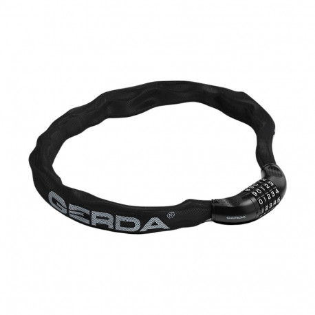 Zapięcie rowerowe Gerda łańcuch szyfrowy, korpus okrągły Contra Combo 900/6C czarne 0SCK0090006 06C0