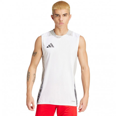 Adidas meeste varrukateta treeningsärk Tiro 24 Competition Training IR5479, valge
