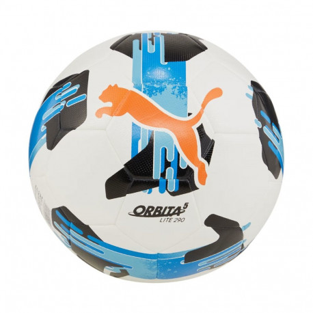 Piłka nożna Puma Orbita 5 Fusion Lite 290g biało-niebieska 84333 01