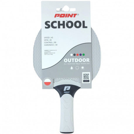 Rakietka do ping ponga Point School outdoor biała