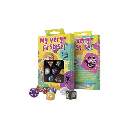 Dice Set - Q-WORKSHOP My Very First Fairy Dust 7-Die Set Glittery