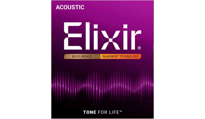 Elixir akustilise kitarri keeled 11002 ekstra kerged NW (10–47)