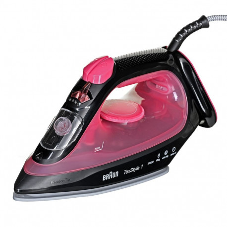 Braun TexStyle 1 Dry & Steam iron Ceramic soleplate 2000 W Black, Purple